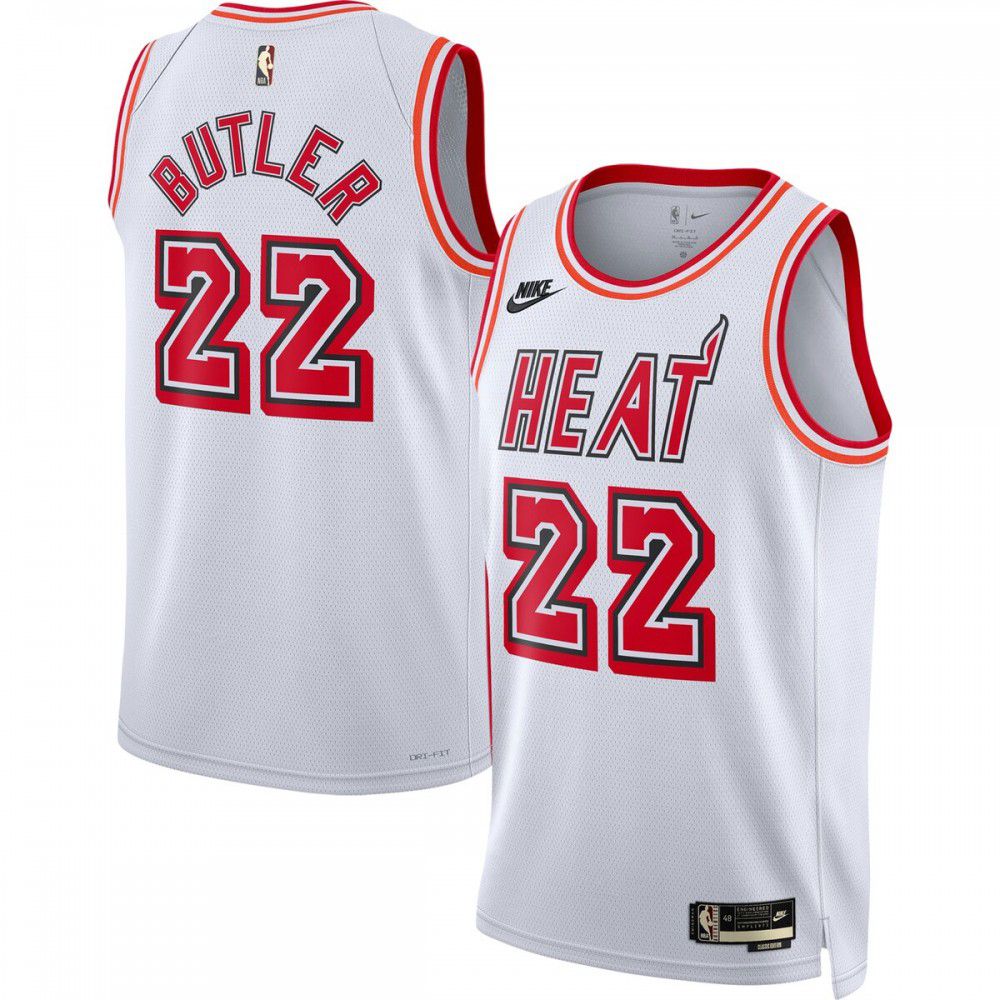 Jimmy Butler Miami Heat 2022/23 Swingman Jersey White - Classic Edition-Pro Kit Vault | Brand New 26/27 Sports Jerseys